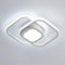 Dorlink LED Ceiling Light, White Square Modern LED Ceiling Lighting, 32W 6500K Cool Light Acrylic Aluminum Light Fittings Ceilings for Hallway, Living Room, Kitchen, Bedroom, Aisle