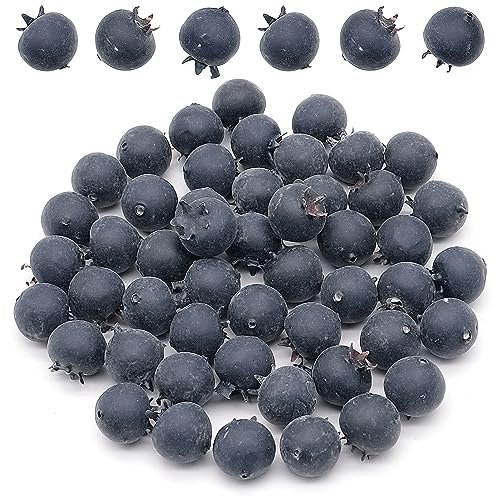 Fahibin 50 Pièces Simulation Baies Modèles,Baies réalistes, Artificielles Réalistes Faux Fruits Décoration pour Maison, Magasin, Cuisine