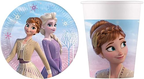 16-tlg. Set Kindergeburtstag Party Feier Fete Deko Motto Frozen 2 Wind Spirit