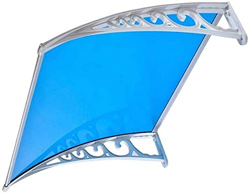 Vordach für Vordertür, Markise für den Außenbereich, Vordach für die Vordertür im Freien, Markise für Fenster und Veranda | Transparentes Polycarbonat mit Stütz-Regenschutzabdeckung für Außenmark
