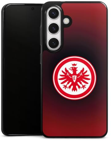 Slim Case extra dünn kompatibel mit Samsung Galaxy S24 Silikon Handyhülle schwarz Hülle Eintracht Frankfurt Offizielles Lizenzprodukt Wappen