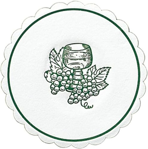 3000 Tissue-Untersetzer, rund Ø 10 cm Grapes Green Mehrlagig