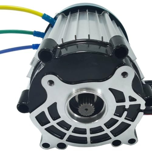 ZHOZHUT 1200W-4000W Elektrischer Dreiradmotor 60V / 72V Brushless DC Motor Permanentmagnetmotor, Motor Mit Reinem Kupferkern, 4-Loch 18-Zahn Motor Für Elektro-Dreirad, Quad, DIY-Zubehör,2000w,72V