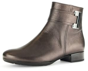 Gabor Damen Ankle Boots, Frauen Stiefeletten,uebergangsschuhe,uebergangsstiefel,knöchelhoch,reißverschluss,Bronce(Mic/CDF+SI),39 EU / 6 UK