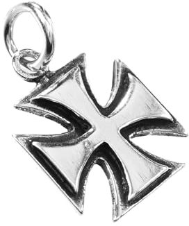 Windalf Schmuck Anhänger EISERNES KREUZ 2.4 cm Vintage 925 Sterlingsilber
