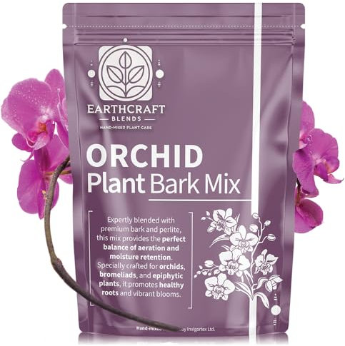 Orchid Bark Mix with Perlite – Premium Potting Bark for Orchids, Bromeliads & Aroids – Supports Drainage & Healthy Roots – Ideal for Repotting (1L, 2L, 3L, 5L, 10L, 20L, 30L) (1 Litre)