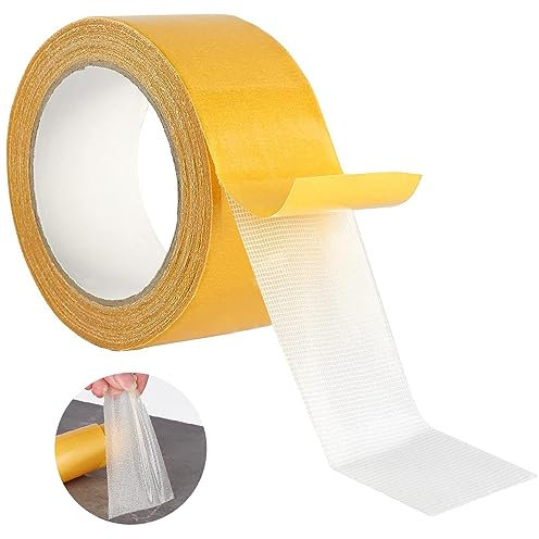 Ruban Adhésif Double Face Extra Fort Transparent, Double Face Puissant,Double Sided Nano Tape,Ruban de montage,Ruban Double Face Ultrarésistant pour Tapis, Carpettes, Paillassons Intérieurs(2.3cm*20m)