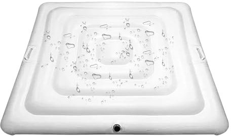 whirlpools Abdeckung, Aufblasbare Hot Tub Abdeckung Mit Griff, 135 cm PVC Thermoabdeckung Quadratisch, Für Innen Außen Haushalt Winterbad