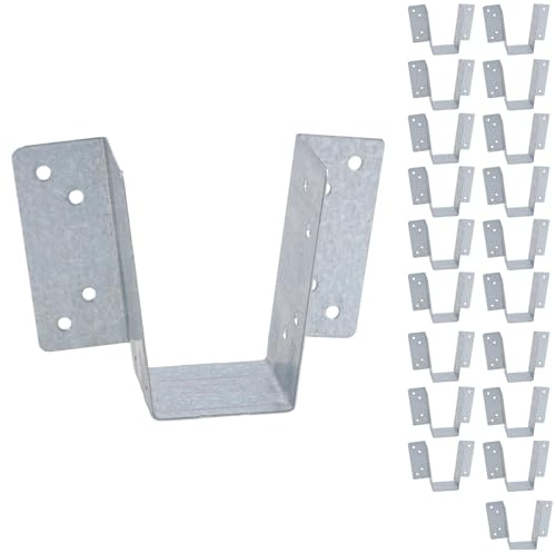 Mini Timber Wood Joist Hanger 38mm Decking Loft Galvanised Beam Holder 20PK