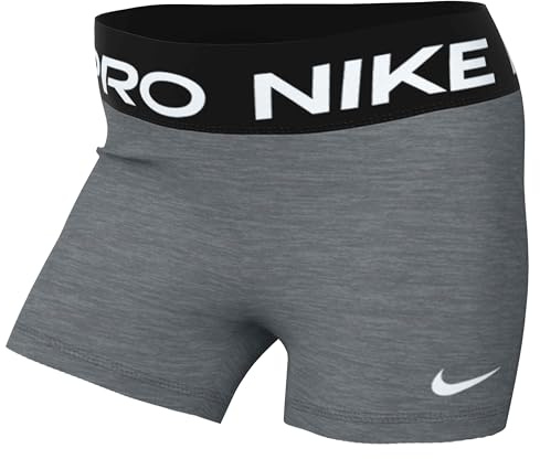 Nike Pro Bike Shorts (Ca. 7,5 cm) Mit Mittelhohem Bund Für Damen, Smoke Grey/Htr/Black/White, IQ1037-084, S