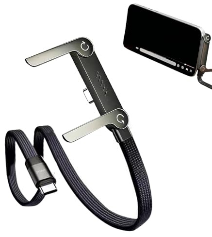 SHENYI 2-in-1 Fast Charging Cable With Built-in Stand 1.5M Type-C For Smartphones Gaming Office Charger Cord