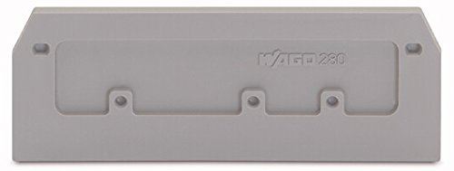 WAGO – End Plate/280 – 374 Separator Fin Grey and Intermediate Plate For The Terminal