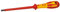 C.K Dextro VDE Slotted Screwdriver 8mm x 175mm, Electricians Insulated Flat Head Screwdrivers, 10,000v Test, Gripping Precision Tip, Electrical Terminal Flathead Screw Driver, Hand Tools T49144-080