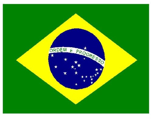 Bandera de Brasil de 152cm x 91cm