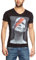 Eleven Paris - Camiseta con Cuello de Pico de Manga Corta para Hombre, Talla 44, Color Negro (m Black 006)