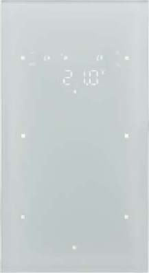 Sensor 3 fases con termostato,configurado, serie berker R.3 de hager, conf, blanco polar