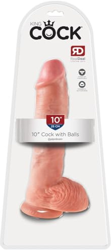 Pipedream King Cock with Balls, Flesh, 10 Inch