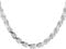 Tuscany Silver Women's Sterling Silver 4 mm Solid Diamond Cut Rope Chain Necklace of Length 51 cm/20 Inch