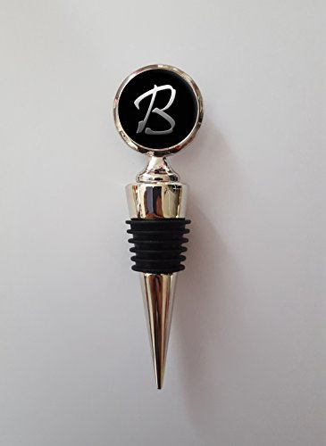 Personalised Initial Letter of Name Polished Metal Wine Bottle Stopper Ideal Keepsake Gift N16