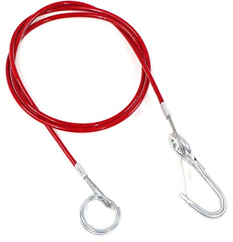 Streetwize - Breakaway Caravan Cable, Caravan Automatic Breaking Cable, Safety Release Cable - Towing Trailer Hook (SWTT25)