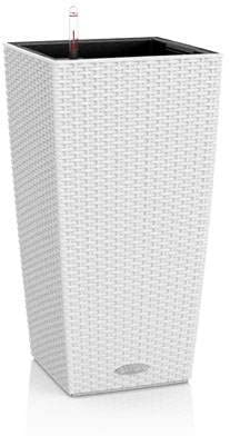 LECHUZA Cubico cottage con set di irrigazione bianco cm. 40