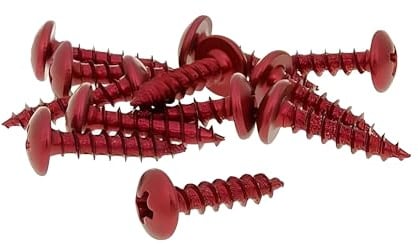 Schraubensatz 12 Stück Verkleidung rot - 5x20