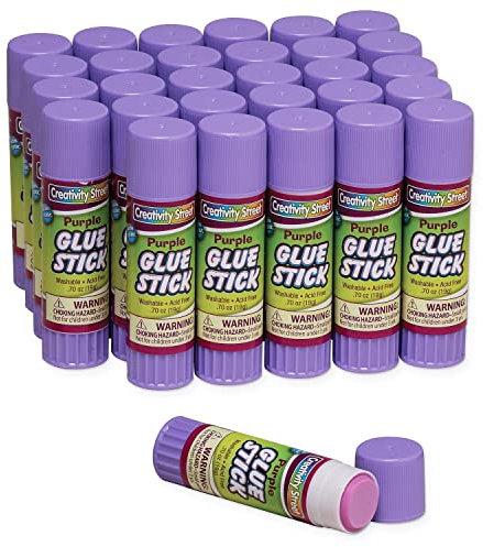 Creativity Street Large Glue Sticks, 30-Pack, Purple, .70-Ounce
