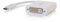 C2G USB Adapter, USB C to DVI D Video Adapter Converter, White, Cables to Go 29484