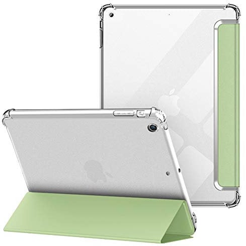 VAGHVEO Coque pour iPad Mini 1/2/3 7,9 Pouces, Étui Arrière Souple et Transparent en TPU, Housse de Protection Antichoc, Smart Shell Veille/Réveil Automatique pour Apple iPad Mini 1 2 3, Vert Clair