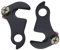 Schaltauge Schaltwerk Adapter 2Stk Schwarz Schaltgetriebe Mech Umwerfer-Aufhänger mit Schraubbefestigung aus Metall MTB-Fahrradersatzteile