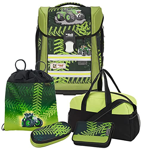 Primus-Versand TRAKTOR - Bulldog - McNeill Ergo Primero McLight LED-Schulranzen-Set mit BLINKLICHT auf dem Ranzendeckel 5tlg. mit SPORTTASCHE