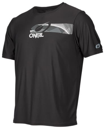 O'NEAL | Mountainbike-Shirt | MTB Mountainbike DH Downhill FR Freeride | Atmungsaktives Material, Schnell trocknend, antibakteriell | Slickrock Jersey V.23 | Erwachsene | Schwarz Grau | Größe M