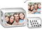 GNOCE Charm Foto Perle Charm Leben Liebe Lachen Rechteck 925er Sterling Silber Beads Perle Passt für Armband Personalisiertes Geschenk für Frauen