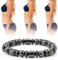 Armband, Abnehmen Armband, Gewichtsverlust Armband, Mode Männer Frauen Unisex Schwarz Stein Armband Gesundheitswesen Magnetfeldtherapie Armband, tolles Geschenk