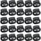 SZCXDKJ 25 Pieces 2.4cm Large Spring Cord Locks for Drawstrings Black Plastic Spring Toggles Stopper Slider Sliding Cord for Camping Hiking Shoelace Replacement Sports Backpacks Paracord
