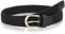 WHIPPY Stoffgürtel Stretchgürtel Elastik Flechtgürtel Geflochtener Elastischer Dehnbarer Gürtel für Damen Herren mit Goldschnalle Breite 2.5cm,schwarz,110cm