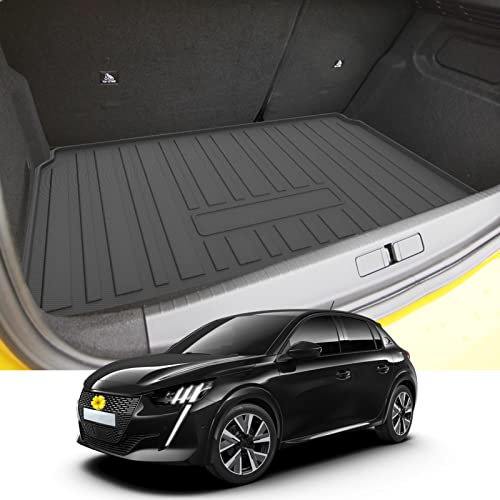 CDEFG Peugeot 208 e-208 2020-2024 2025 Bandeja para Maletero, 208 Alfombrillas Impermeables y Antipolvo para bañera 208 Cargo Trunk Tray Auto 208 E208 2025 Accesorios