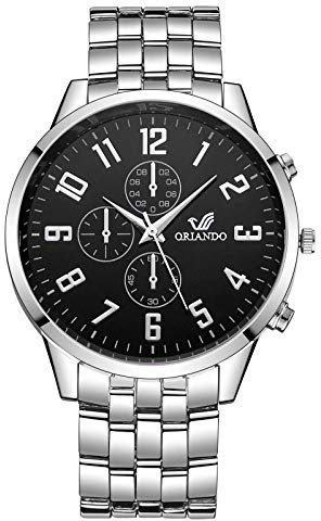 Herren Chronographen Armbanduhr Personalisiert Uhren Herren Analog Quarz Chronograph Wasserdicht Armbanduhr Herren Damen Sport Digital Uhren mit Wochentag Datum Militär Uhr Uhren Männer