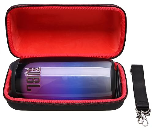 LTGEM Hülle Kompatibel mit JBL Pulse 5 Wasserdichter Tragbarer Lautsprecher, Rot