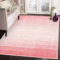 Wonnitar Waschbarer Teppich, moderner Ombré-Teppich für Mädchenzimmer, weich, rutschfest, Kinderzimmer, zeitgenössisch, fusselfrei, Kinderzimmer, niedriger Flor, Überwurf, Teppich für Schlafsaal