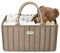 Blissful Diary Baby-Windel-Caddy Organizer, stilvoller Aufbewahrungskorb für Neugeborene und Windelstation, Geschenk für Babyparty und Wunschliste, Mokka-Braun