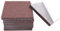 Lot de 6 patins carrés en feutre pour meubles, 10,2 x 10,2 cm, autocollants, découpables, anti-rayures pour pieds de meubles, planchers en bois dur, marron, 100 mm