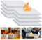 warmfarm Ceramic Wool Wick for Tabletop Fire Pit Extended Burn Time, Ceramic Wool Sponge Insulation Ethanol Fireplace Fuel Wick Sponge for Tabletop Alcohol Fireplaces (8INx6IN)