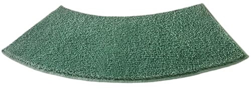 Ysaca Gebogene Duschmatte, 30 x 100 cm, gebogene Badematte, rutschfeste Duschmatte für Außendusche, wasserabsorbierende Eckduschmatte für Waschküche, Dusche (grün)