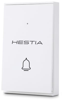 HESTIA Wireless Doorbell for SAFE-TECH Smart Home Security System | Waterproof Cordless Door Bell Easy Install at Home & Apartment, HS-01-DBB