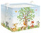 Clastyle 36L Groß Grün Wald Tiere Kinder Aufbewahrungskorb mit Henkel Eichhörnchen Fuchs Rechteckig Spielzeug Kleidung Aufbewahrungsbox für Kinderzimmer Bad