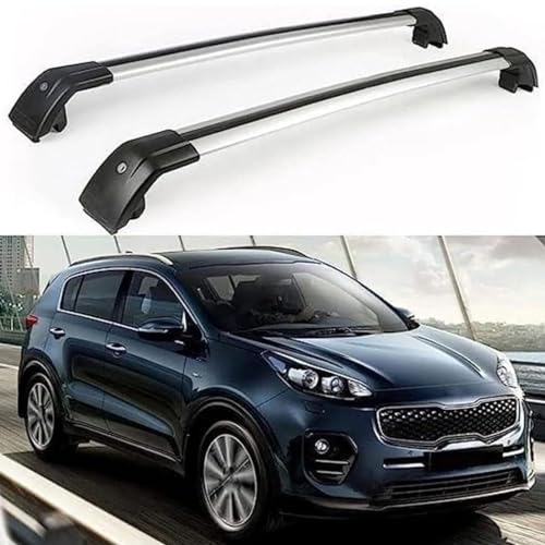2 Stück Aluminium Dachträger Querstangen für KIA Sportage 2015-2020,Dachgepäckträger Relingträger Gepäckablage Auto Accessories