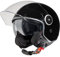 VINZ Tobia Jethelm mit Doppelvisier | Roller Helm mit Sonnenblende | In Gr. XS-XXL | ECE 22.06 Zertifiziert | Motorradhelm mit Visier |Viele Farben Erhältlich - Schwarz