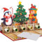 Magic Ants 3D Pop-Up Weihnachts-Geldgeschenk-Karte, Weihnachtsbaum mit Pinguin & Bär, Geldgeschenk Karte Weihnachten, mit Geldfach, lustige Weihnachtskarte für Kinder & Erwachsene, mit Umschlag