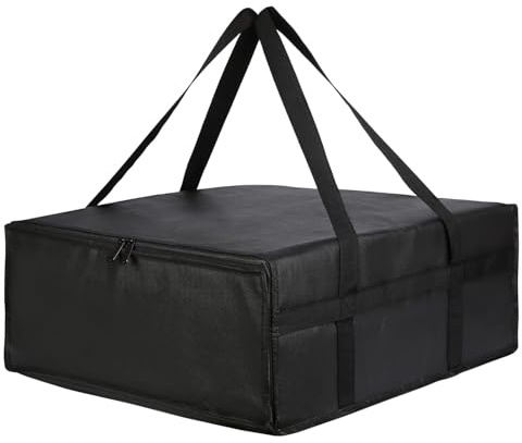 Thermally Insulated Shopping Bags Insulated Food Delivery Bags Black Cool Bags Keep Food Warm Or Cool Insulated Reusable Shopping Bag Grocery Shopping Bag Collapsible And Foldable